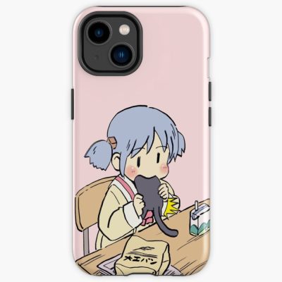 Nichijou Mio Eating Sakamoto Meme Iphone Case