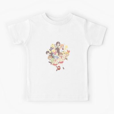 Nichijou Characters Group Artwork Kids T-shirt