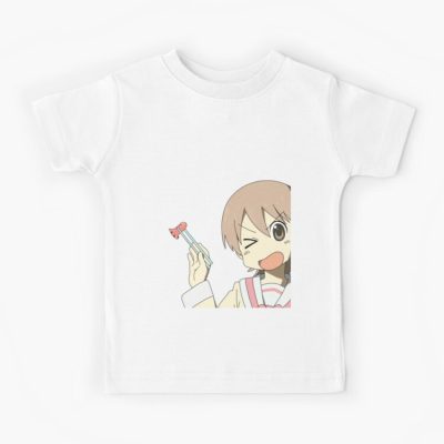 Nichijou Yuuko With Sausage Kids T-shirt