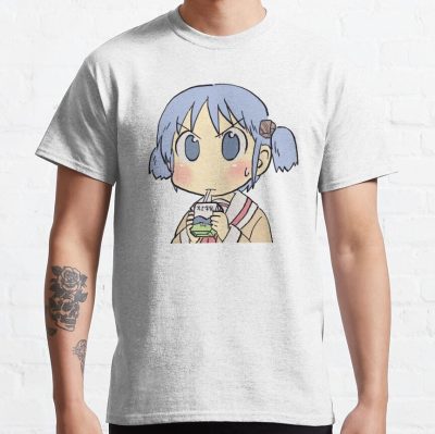 Nichijou Mio Drinking Milk Meme T-shirt