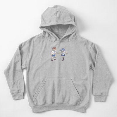 Nichijou Yuuko And Mio Tough Meme Kids Hoodie