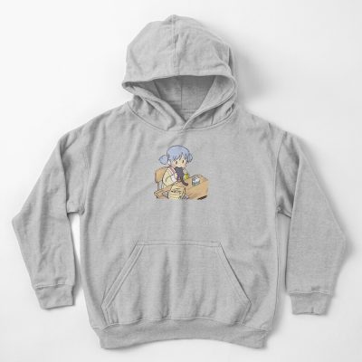Nichijou Mio Eating Sakamoto Meme Kids Hoodie