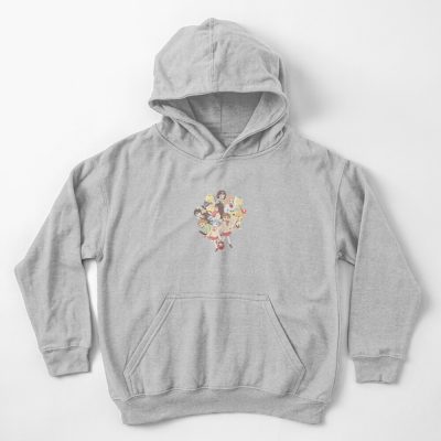 Nichijou Characters Group Artwork Kids Hoodie