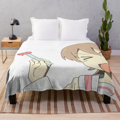 Nichijou Yuuko Sausage Throw Blanket