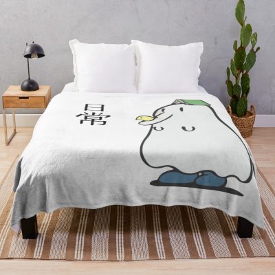 Nichijou Ghost Book Throw Blanket
