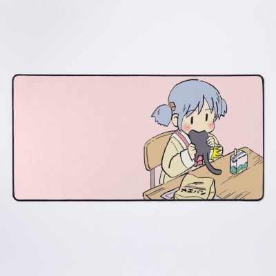 Mio Eating Sakamoto Meme Nichijou Mouse Pad