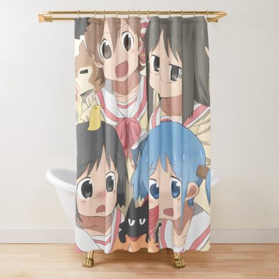 Nichijou Manga Cover Shower Curtain