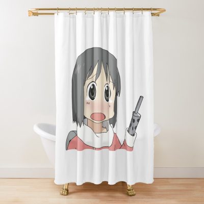 Nichijou Nano Machine Gun Shower Curtain