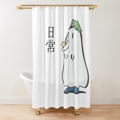Nichijou Ghost Book Shower Curtain