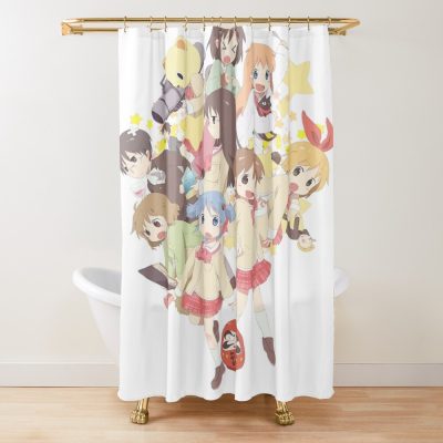 Nichijou Group Artwork Shower Curtain