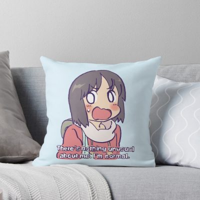 Nichijou Nano Robot Meme Throw Pillow