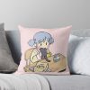 Nichijou Mio Funny Face Meme Throw Pillow