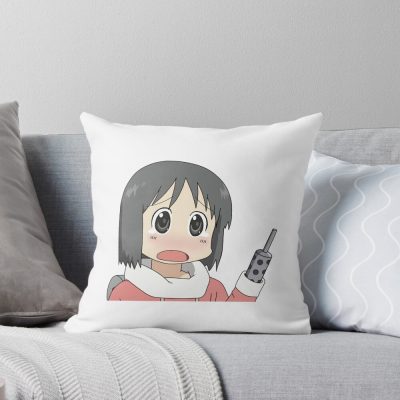 Nichijou Nano Machine Gun Throw Pillow