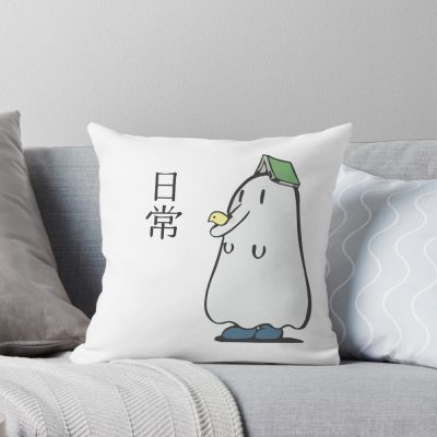 Nichijou Ghost Book Throw Pillow